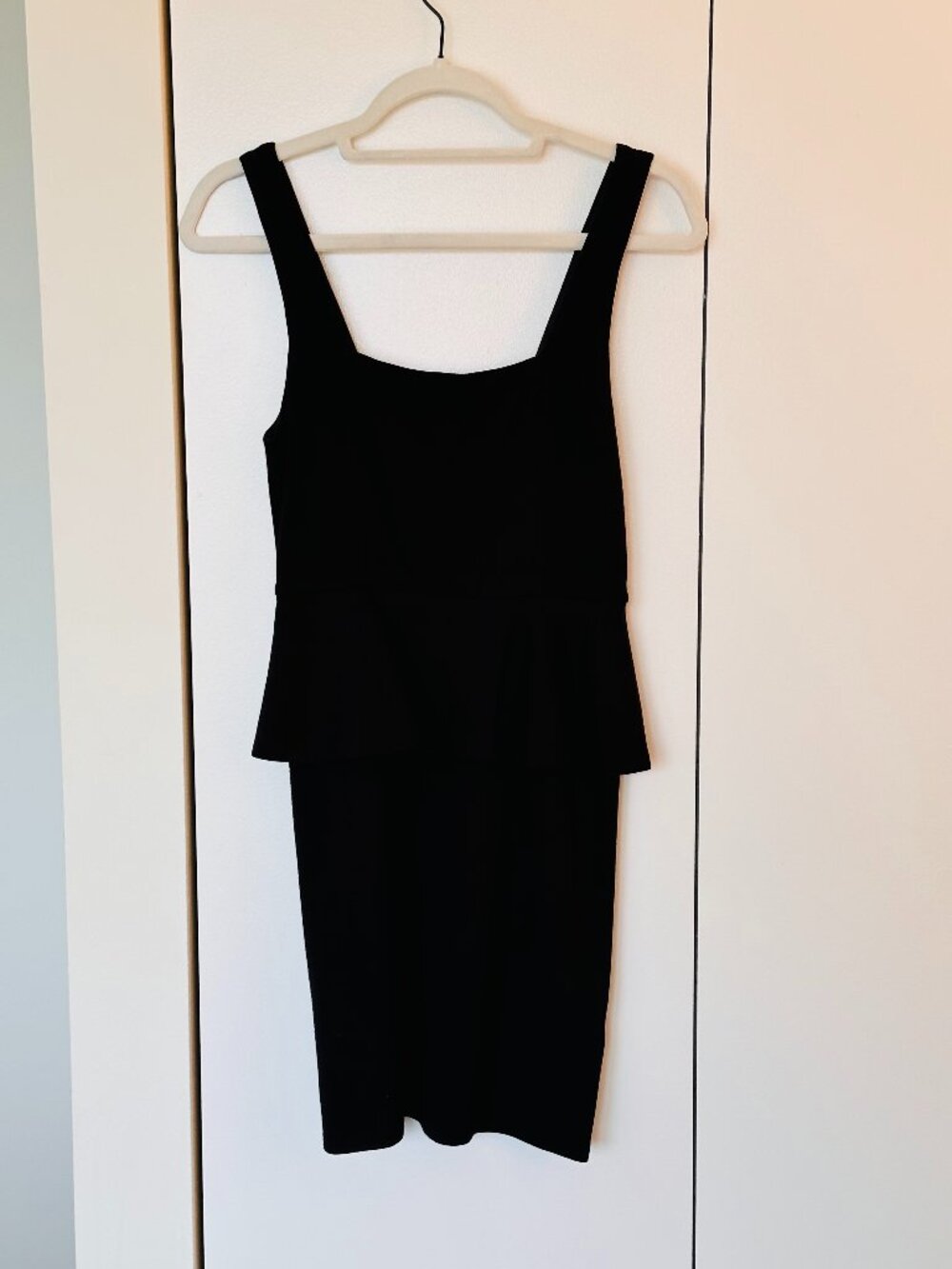 Alice + Olivia Black Peplum Mini Dress - Size 0